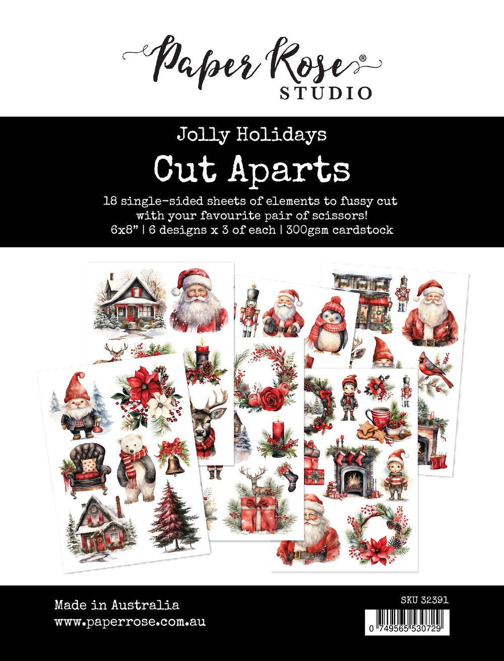 Jolly Holidays Cut Aparts Paper Pack 32391 — Ecstasy Crafts