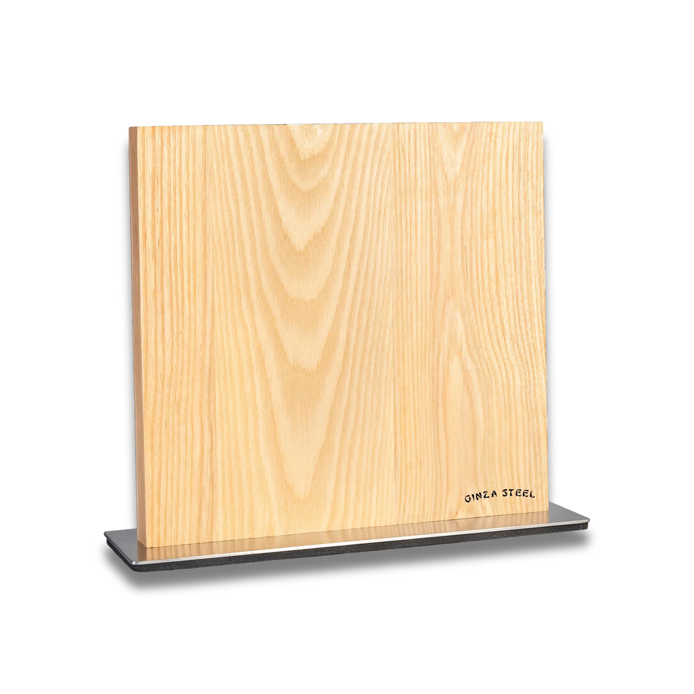 Bloc à couteaux magnétique en bois Ginza Steel | Élégant et fonctionnel