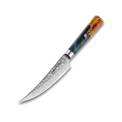 Couteau à désosser Kaze Katana 6" | Acier Damas par Ginza Steel