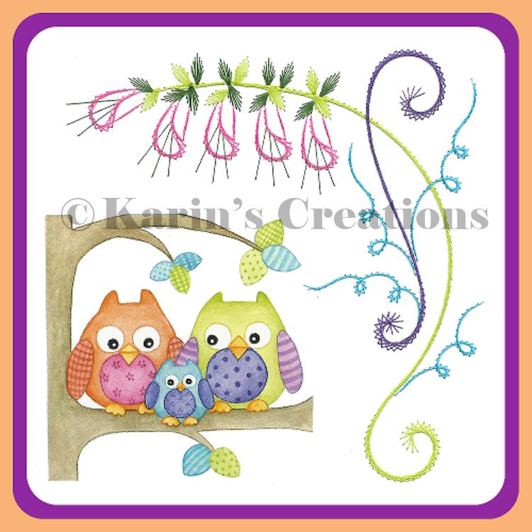 Motif de broderie KC - Dessins printaniers