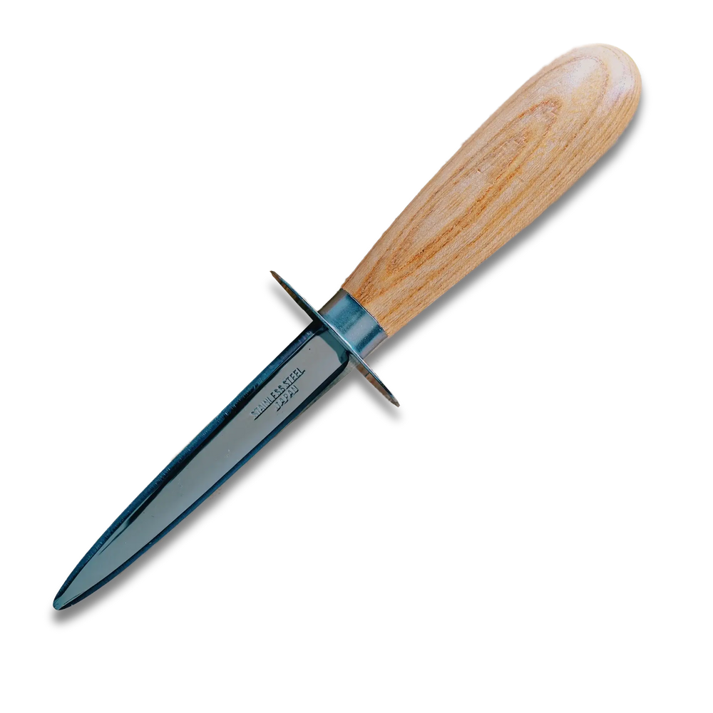 Ginza Steel | Couteau à huîtres Acier inoxydable Manche bois 205 mm