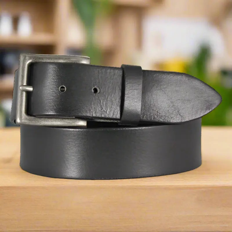 Keldon Leather Men's Solid Leather Belt — Boutique of Leathers/Open Road