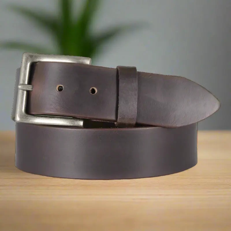 Keldon Leather Men's Solid Leather Removable Buckle Belt — Boutique of Leathers/Open Road