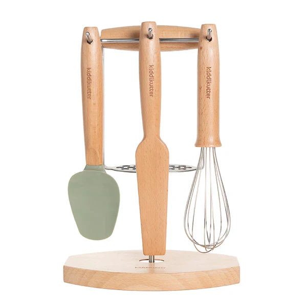 Ensemble d'ustensiles de cuisine Kiddikutter - Sauge