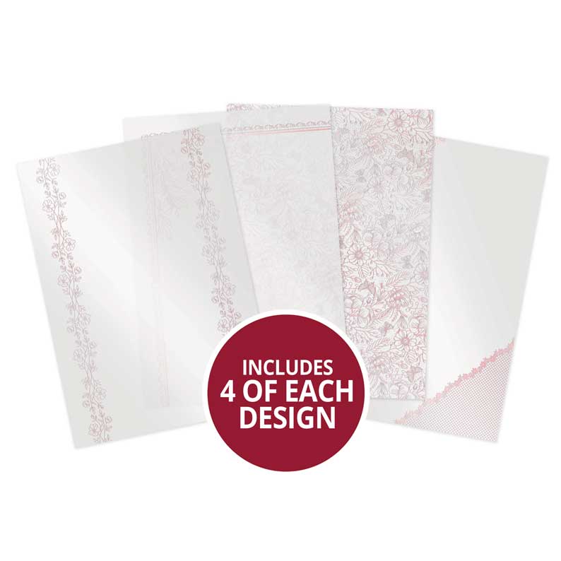 Blossoms Rougissants Luxe Feuille d'Acétate