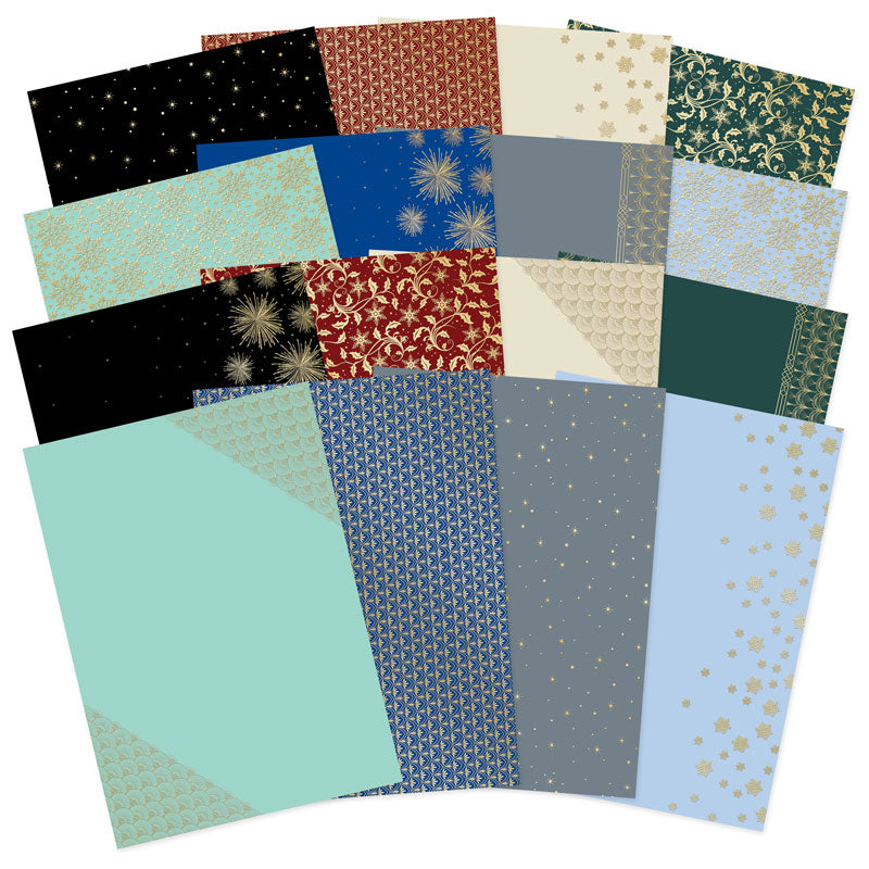 Papiers cartonnés festifs avec dorure bord à bord