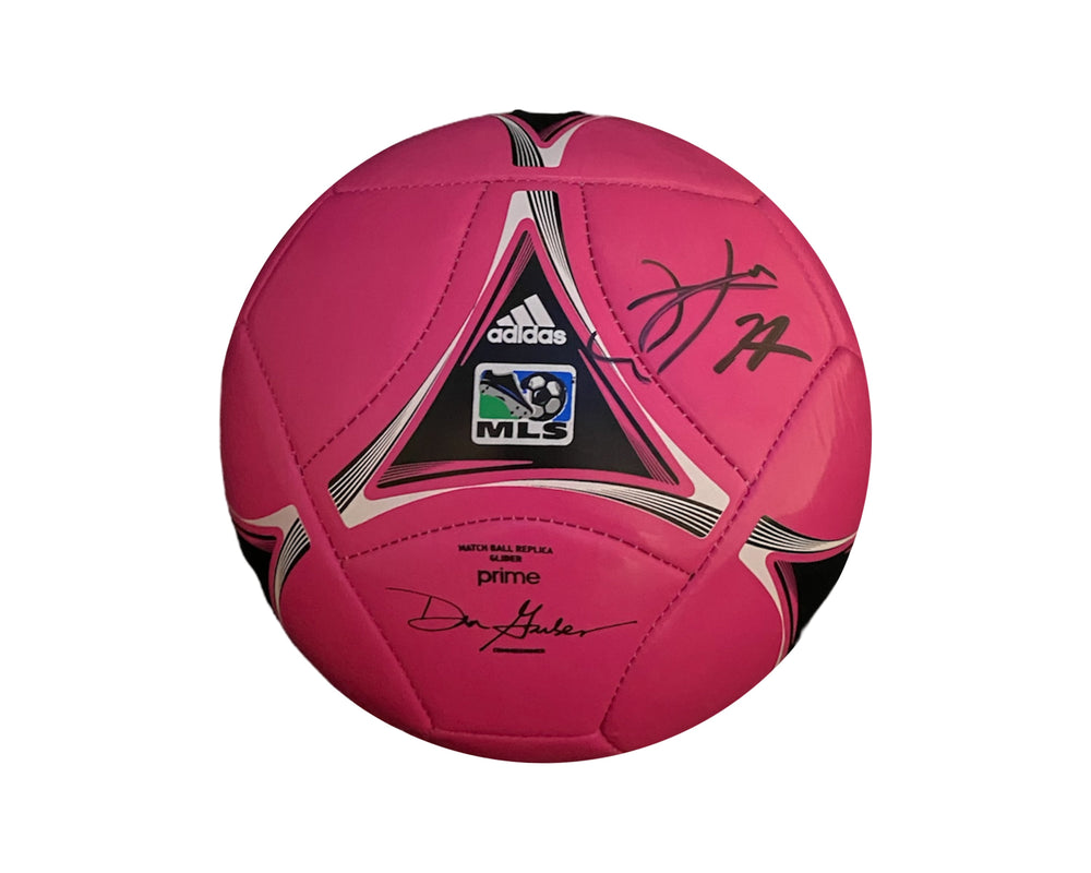 Ballon de football rose Toronto FC Lorenzo Insigne dédicacé (réplique du match Prime Glider)
