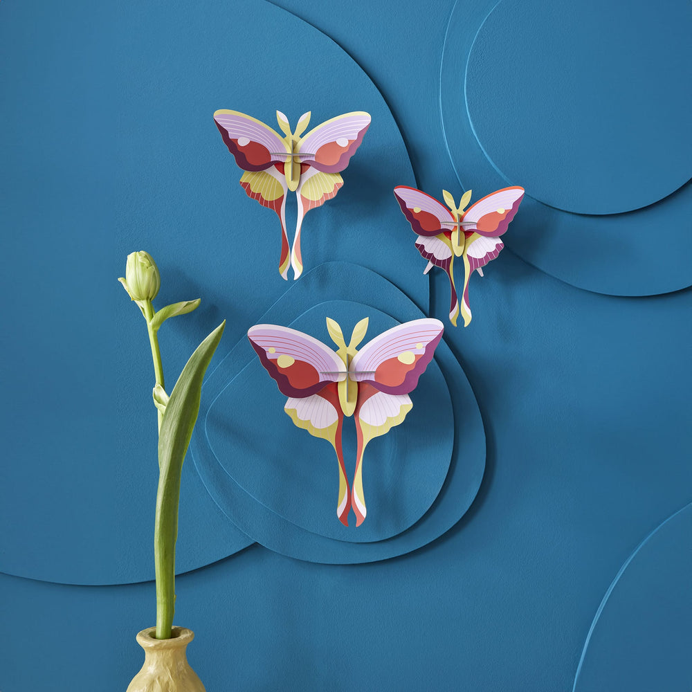 Papillons Comète Lilas<br> Lot de 3