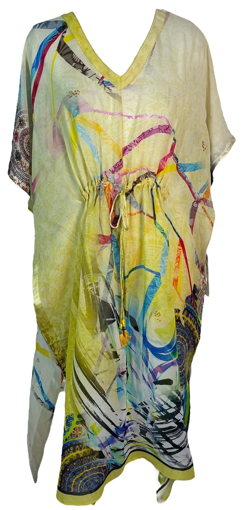 PRG6362 Caftan Long en Soie Pure Sheer Avatar