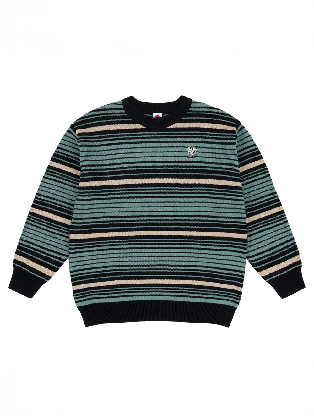 Loviah 'Striped' Knit Sweater - Cream/Black