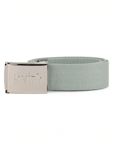 Loviah 'Chrome' Webbing Belt - Steel