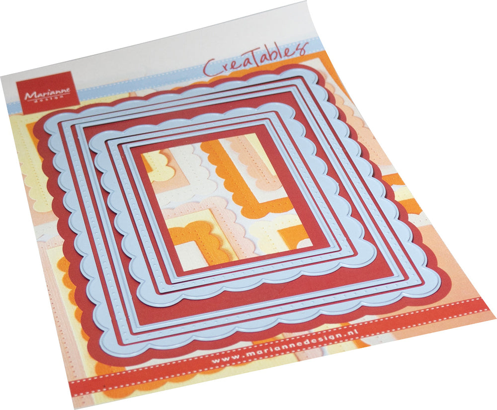 Marianne Design Matrices de découpe Creatables - Rectangles festonnés