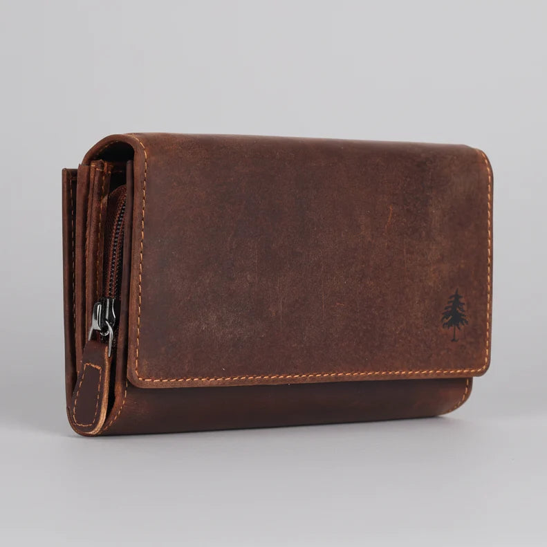 Portefeuille Greenwood en cuir pleine fleur avec blocage RFID
