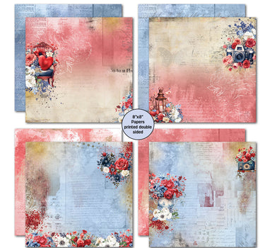 3Quarter Designs Love You 8x8 Paper Pack
