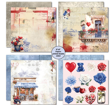 3Quarter Designs Love You 8x8 Paper Pack