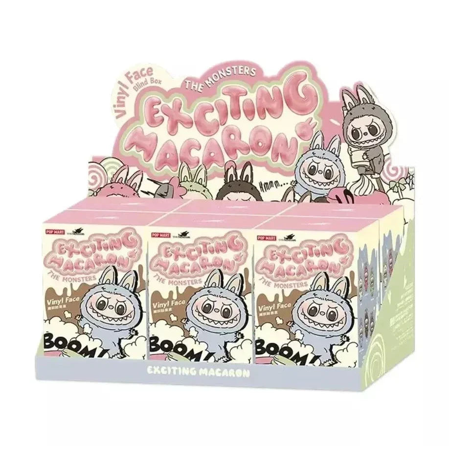 Labubu THE MONSTERS - Boîte surprise excitante en vinyle Macaron Face