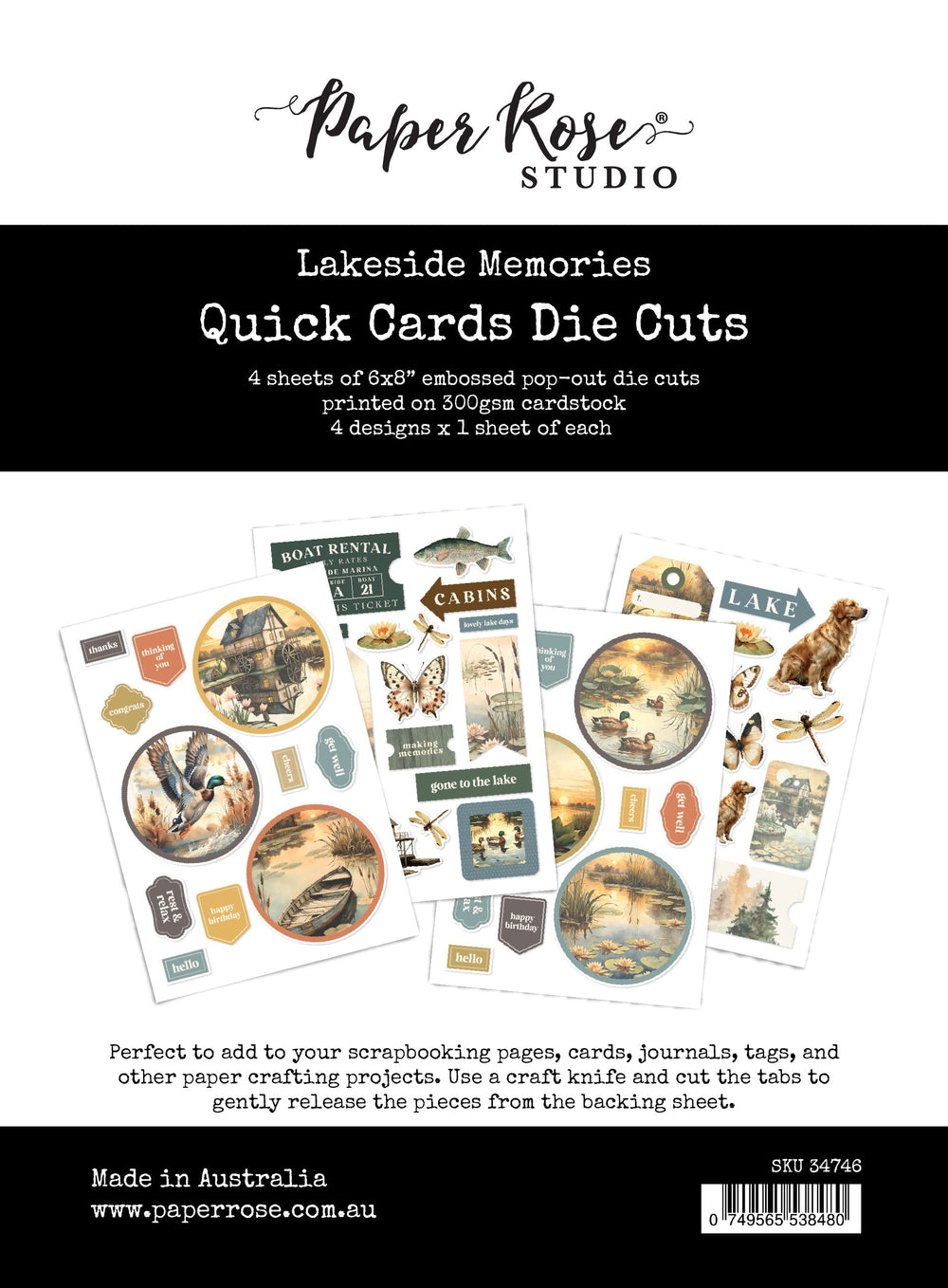 Lakeside Memories Tampons Rapides pour Cartes 34746