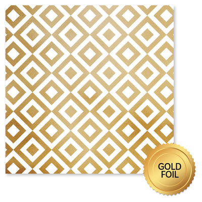 Lavender & Roses Gold Foil C 12x12 Paper (6pc Bulk Pack) 32229