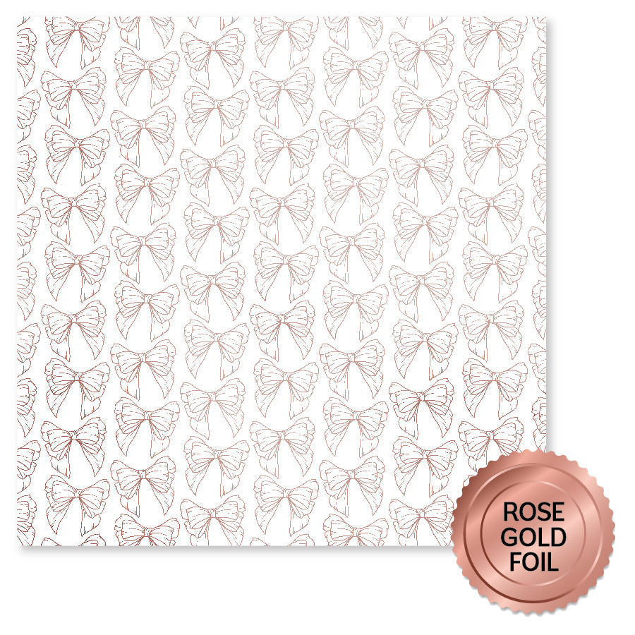 Lavender & Roses Rose Gold Foil E 12x12 Paper (6pc Bulk Pack) 32211 — Ecstasy Crafts