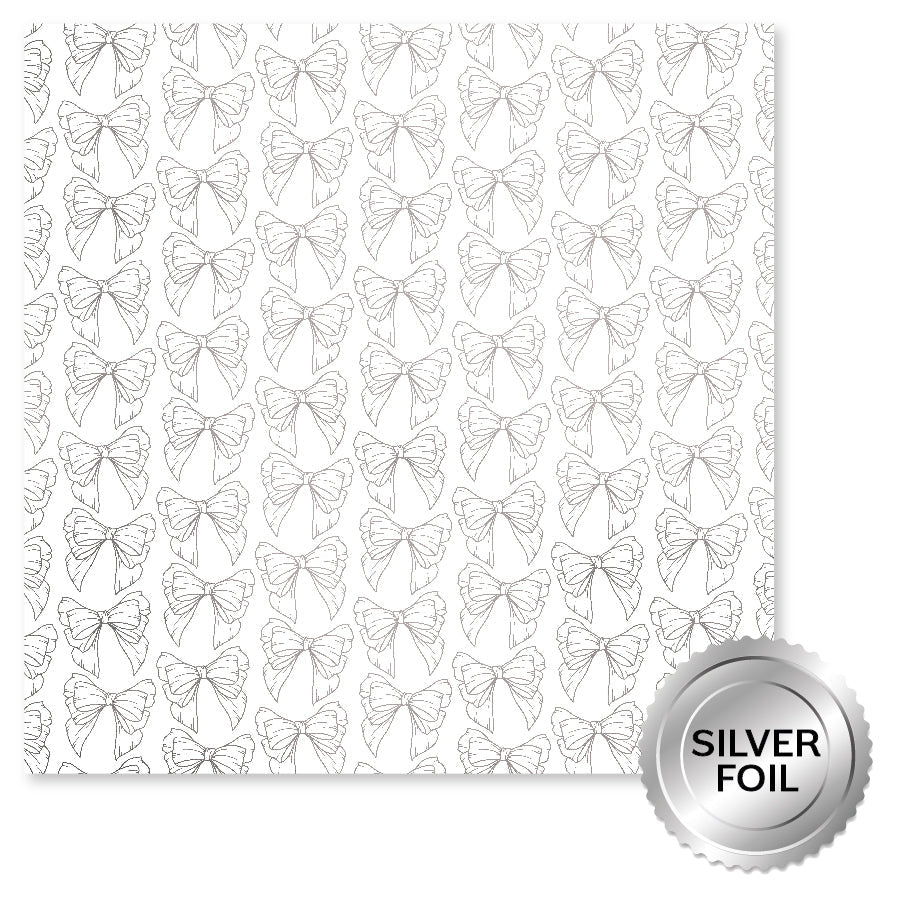 Lavender & Roses Silver Foil E 12x12 Paper (6pc Bulk Pack) 32259 — Ecstasy Crafts