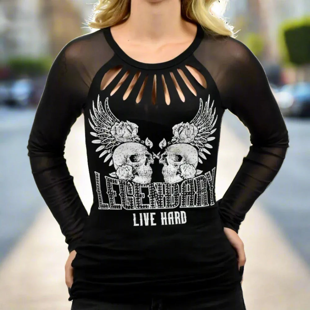 T-shirt Liberty Wear Live Legendary pour femme