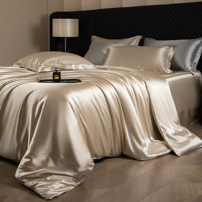 Parure de couette élégante Lustre Luxe - Light Champagne