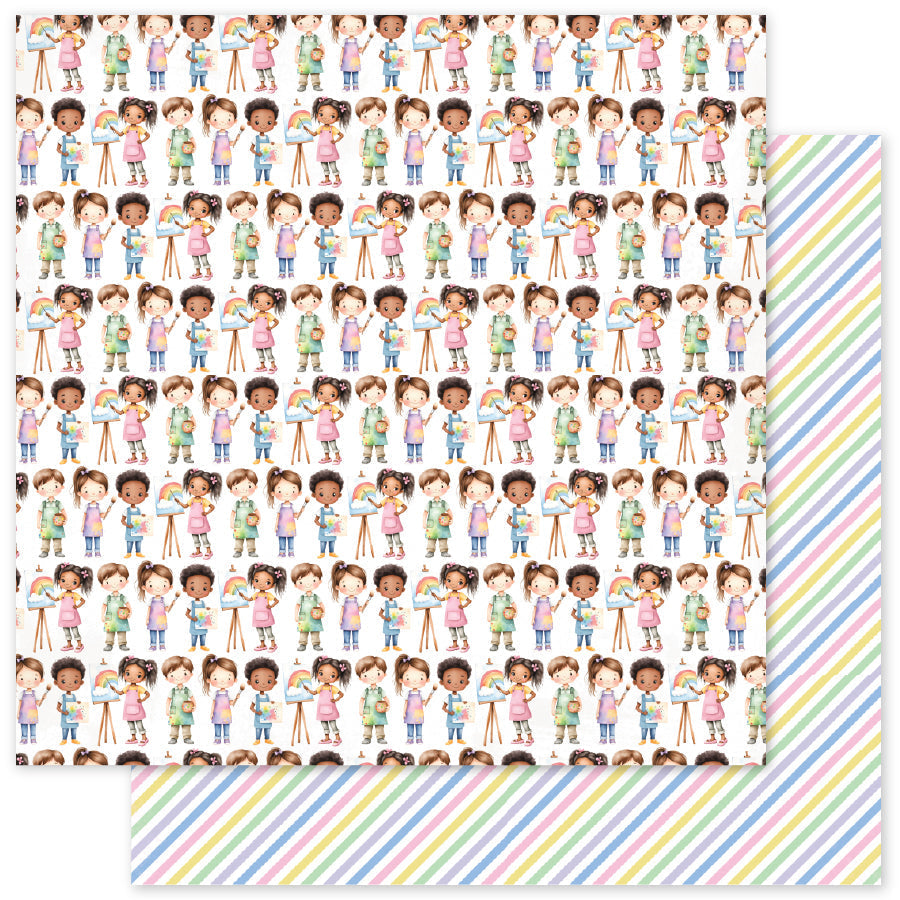 Little Artists Patterns A 12x12 Paper (12pc Bulk Pack) 35050 — Ecstasy Crafts