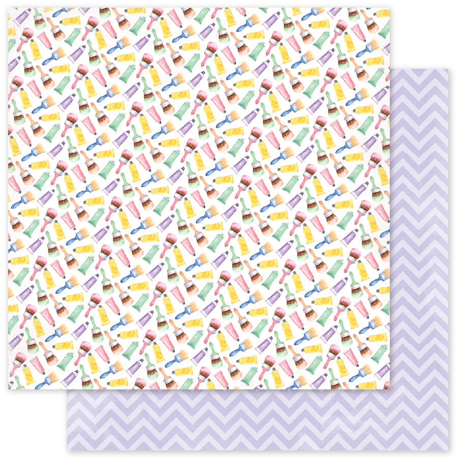 Little Artists Patterns C 12x12 Paper (12pc Bulk Pack) 35056 — Ecstasy Crafts