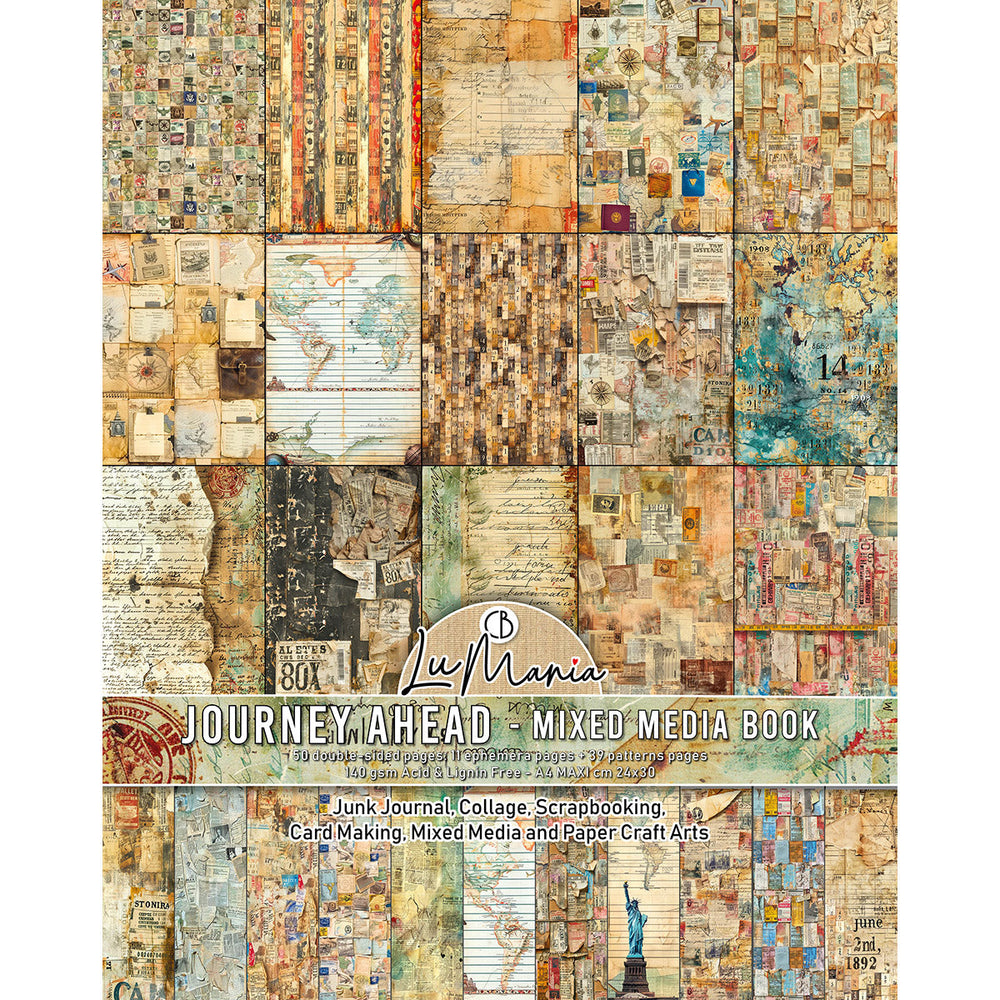 Mixed Media Book Journey Ahead A4 Maxi — Ecstasy Crafts