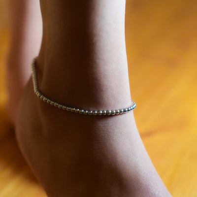 MANAMI LG : Cheville Contemporaine à Billes en Argent