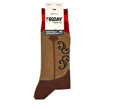 Friday Sock Co Men's Cowboy Boot Socks