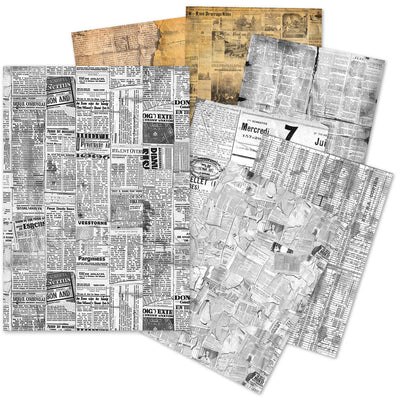 Ensemble de papier de soie A5 – 24 feuilles journaux