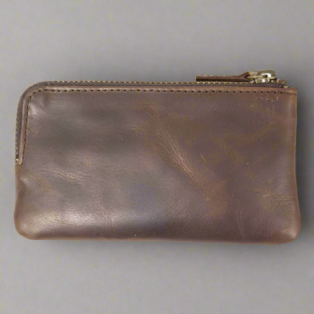 MET Men's Oiled Leather Coin Wallet — Boutique of Leathers/Open Road