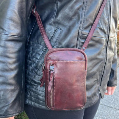 Sac bandoulière MET en cuir petit modèle
