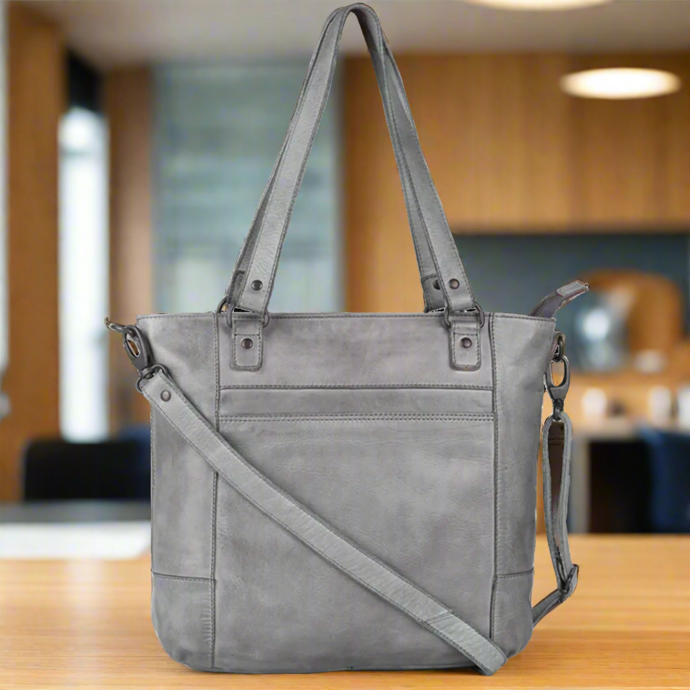 MET Two Handled Leather Sack Handbag — Boutique of Leathers/Open Road