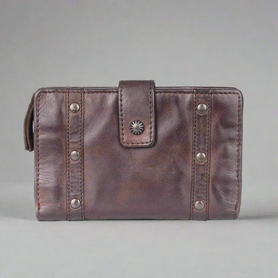 Portefeuille pour cartes de crédit en cuir pour femmes MET