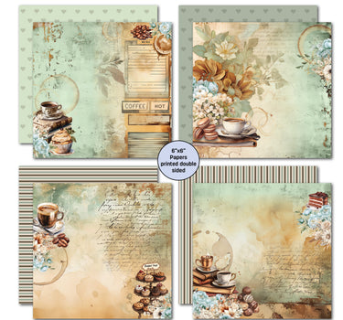 3Quarter Designs Mocha Fix 6x6 Paper Pack