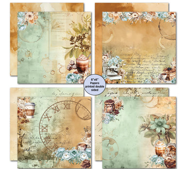 3Quarter Designs Mocha Fix 6x6 Paper Pack