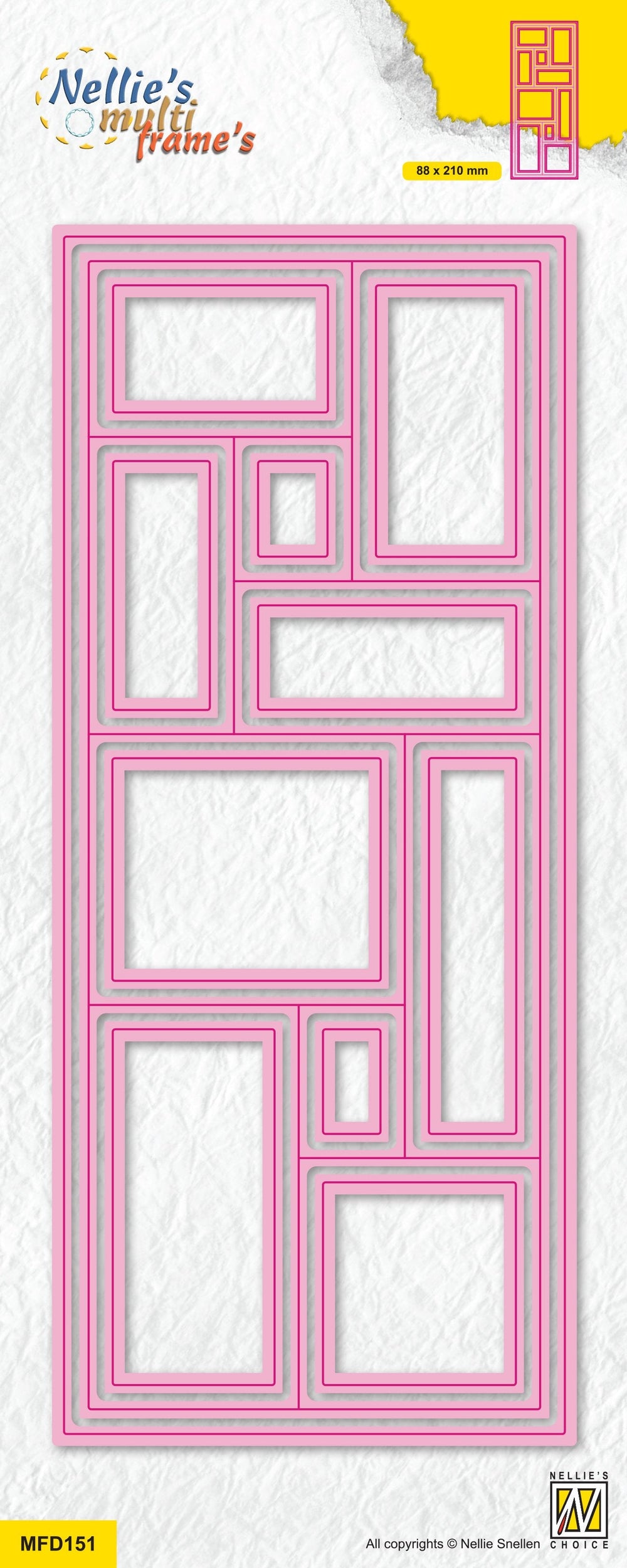 Nellie's Choice Multi Frame - Slim-Line Die - Quilt-1 — Ecstasy Crafts