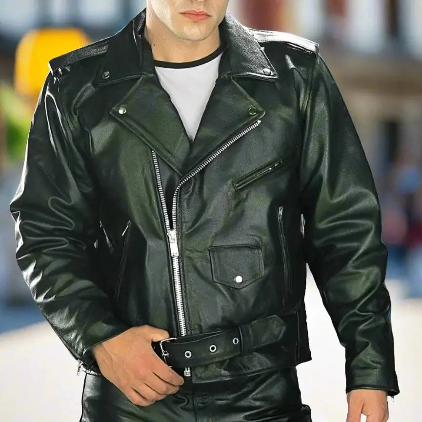 X Element Men's Leather Motorcycle Jacket — Boutique of Leathers/Open Road
