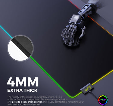 Ghost (Black) Gaming Mouse Pad