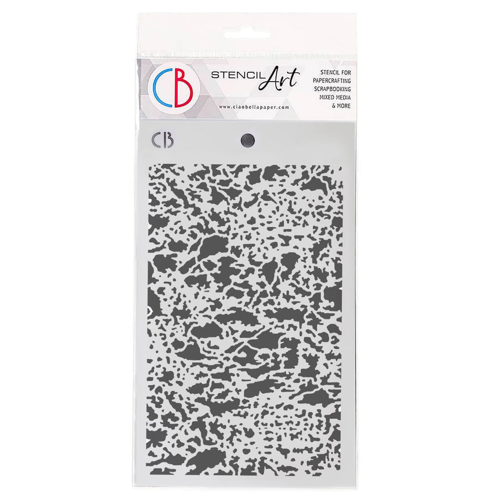 Texture Stencil 5x8" Oxidized Surface — Ecstasy Crafts