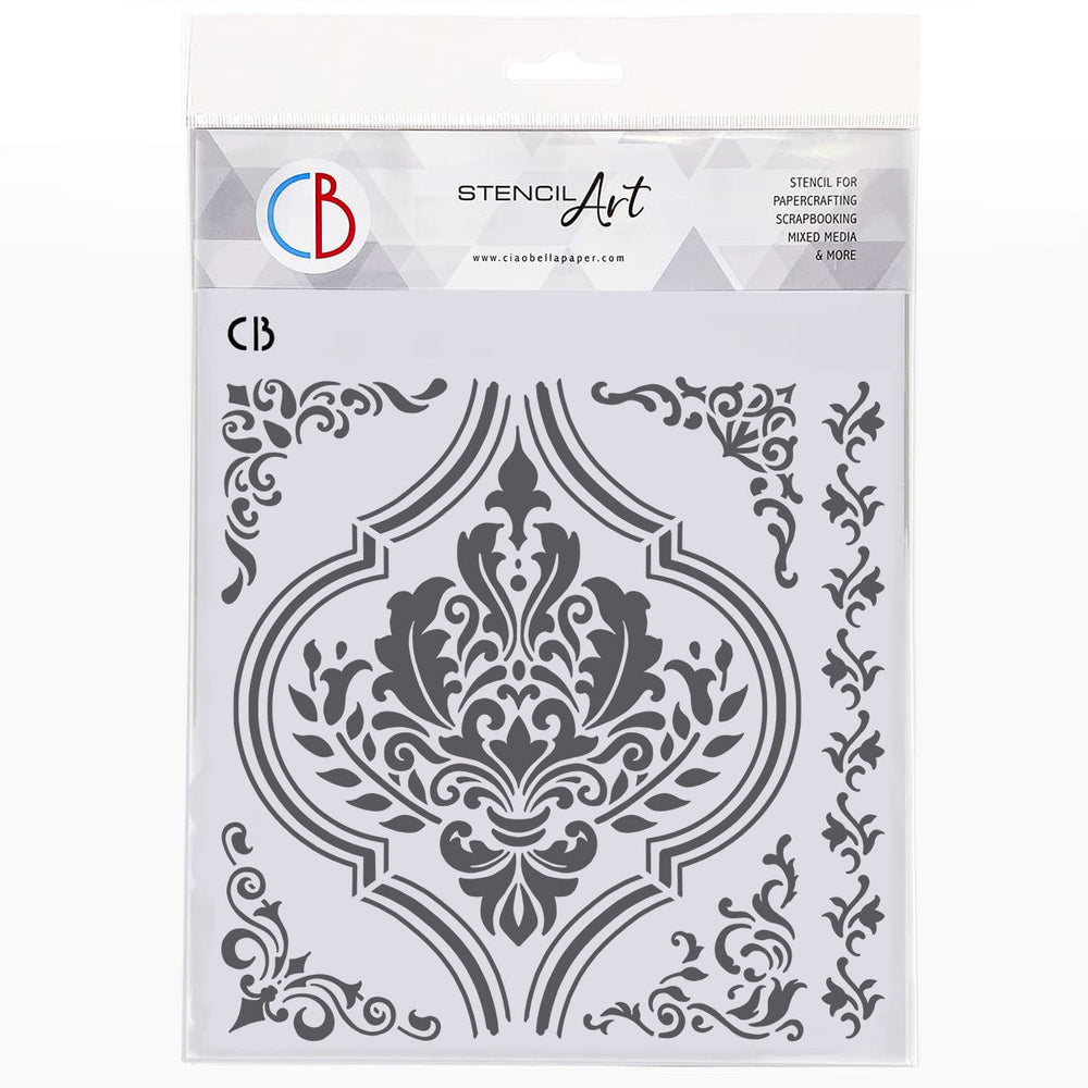 Ciao Bella Pochoir de texture 20x20 cm Insigne