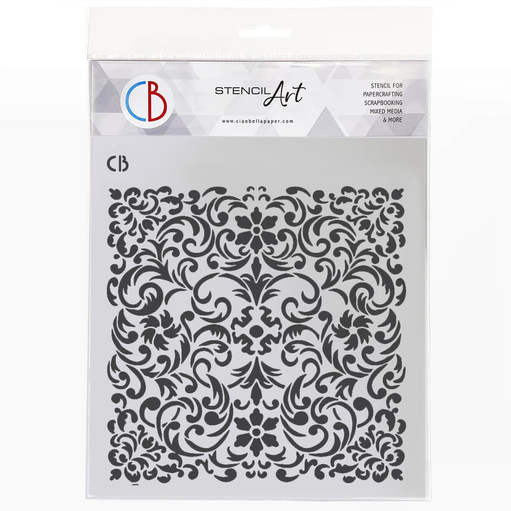Pochoir Texturé 8"x8" Design Légendaire