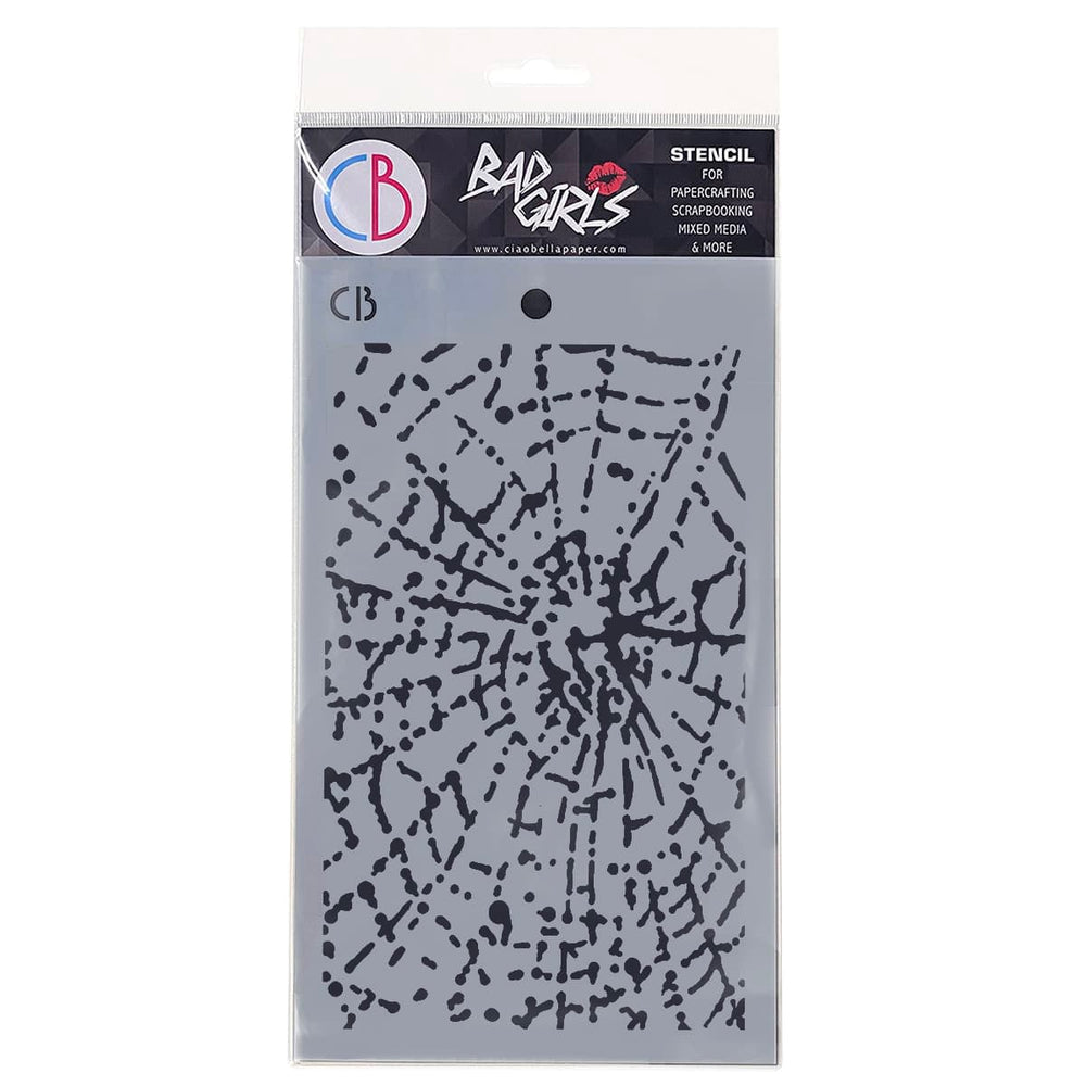 Texture Stencil 5"x8" Spider Net — Ecstasy Crafts