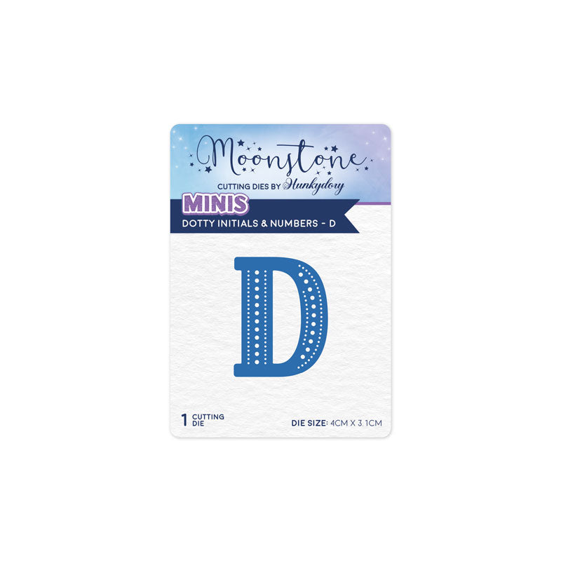 Moonstone Dies - Dotty Initials & Numbers - D — Ecstasy Crafts