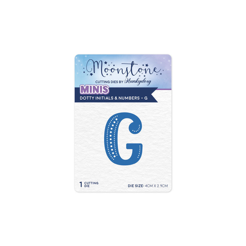 Moonstone Dies - Dotty Initials & Numbers - G — Ecstasy Crafts