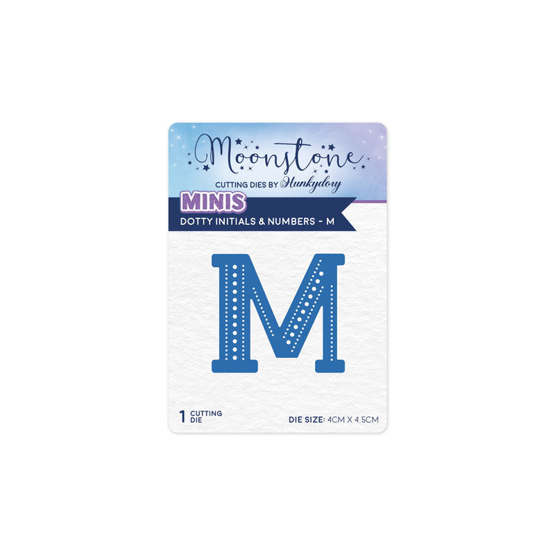 Moonstone Dies - Dotty Initials & Numbers - M — Ecstasy Crafts