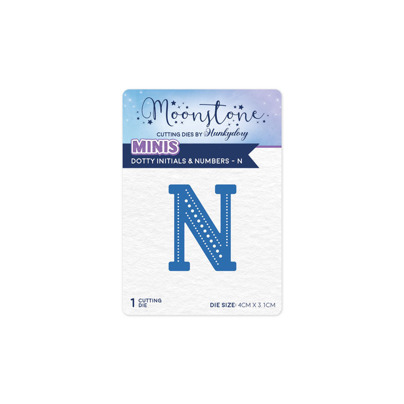 Moonstone Dies - Dotty Initials & Numbers - N — Ecstasy Crafts