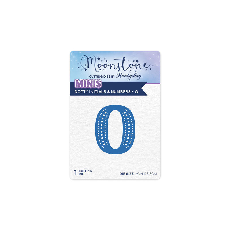 Moonstone Dies - Dotty Initials & Numbers - O — Ecstasy Crafts
